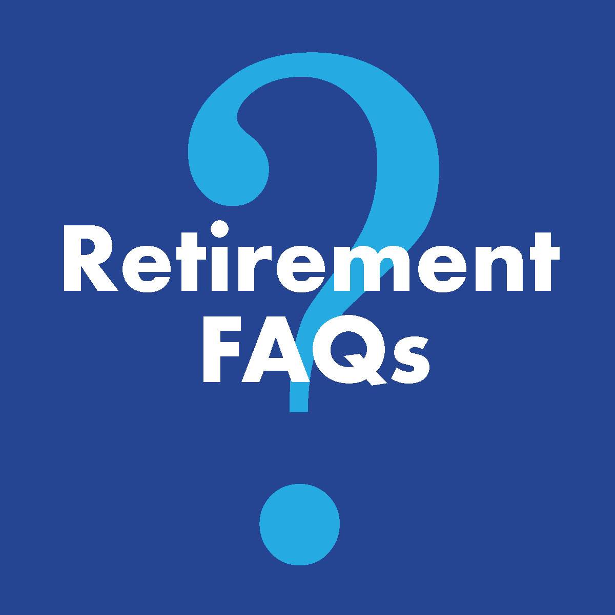 Text Retirement FAQs and Question Mark